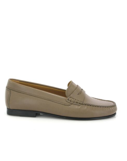 Mocassini Yoki in nappa color tortora