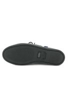 Mocassins bateau à lacets en cuir noirs