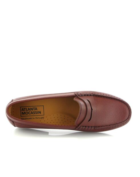 Bruine loafers van Cuoio generfd Yoki leer