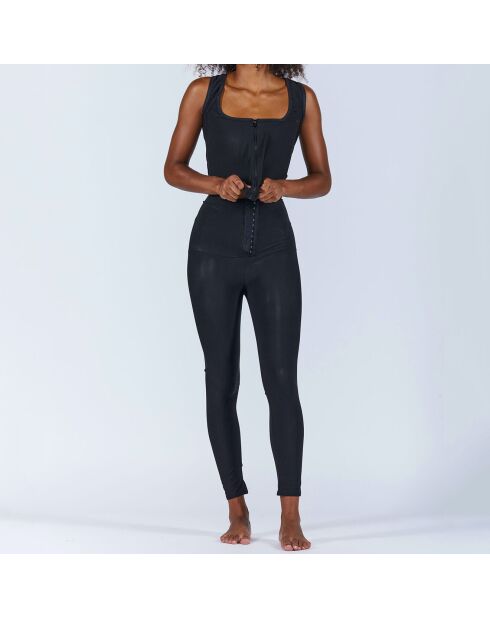 Zwart/zilveren sweattop