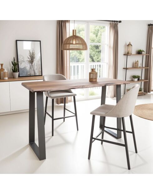 Tavolo in piedi multicolore Acacia Forest II - 140 x 60 x 105 cm