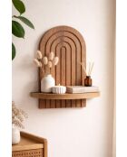 Étagère murale Artmtkwll1 chêne - 20x13x35 cm
