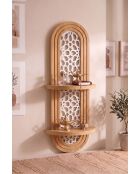 Étagère murale Artmtkwll5 chêne - 20x13x70 cm