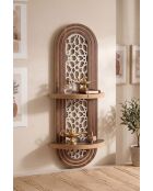 Étagère murale Artmtkwll5 wengé - 20x13x70 cm