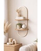 Artmtkwll2 witte wandplank - 20x13x70 cm