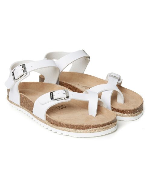 Sandales Leon blanches