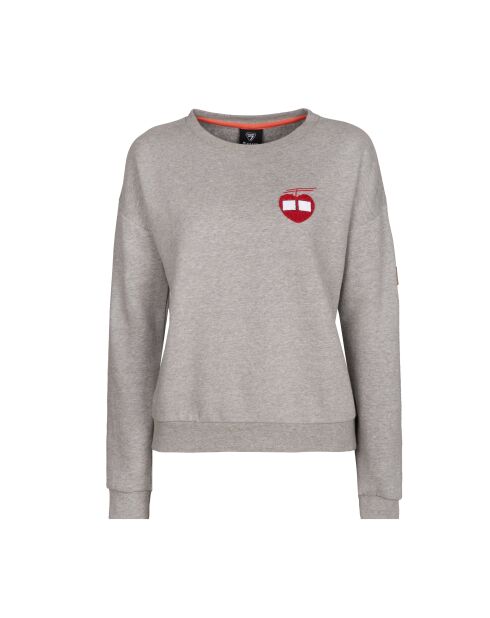 Roses sweatshirt in heidegrijs