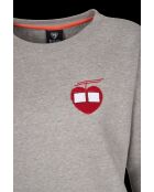 Roses sweatshirt in heidegrijs