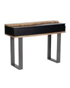 Acacia Black II Mehrfarbige Konsole mit 3 Schubladen, 115 x 40 x 80 cm