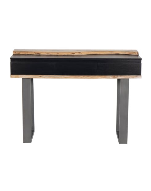 Acacia Black II Mehrfarbige Konsole mit 3 Schubladen, 115 x 40 x 80 cm