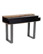 Acacia Black II Mehrfarbige Konsole mit 3 Schubladen, 115 x 40 x 80 cm