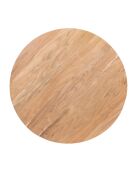 Runder Couchtisch mit Akazienmotiv, 90 x 90 x 45 cm, mehrfarbig