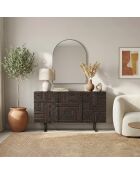 Havanna Kommode mit 3 Türen, 145 x 44 x 78 cm, braun