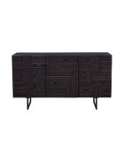 Havanna Kommode mit 3 Türen, 145 x 44 x 78 cm, braun