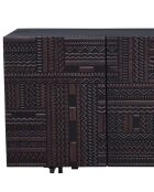Havanna Kommode mit 3 Türen, 145 x 44 x 78 cm, braun