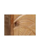 Geschnitzter linker Nachttisch Manguier Floria II braun - 42 x 45 x 50 cm