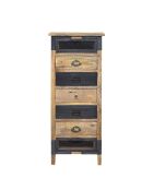 Manguier Farm II veelkleurige houten semainier - 50 x 40 x 120 cm