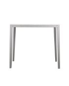 Table de présentation en bois de acacia massif  Display gris / argent  - 100 x 100 x 90 cm