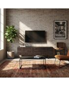 Havana TV-Ständer mit 3 Türen, 160 x 45 x 51 cm, braun
