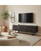 Havana TV-Ständer mit 3 Türen, 160 x 45 x 51 cm, braun