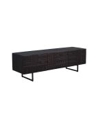 Havana TV-Ständer mit 3 Türen, 160 x 45 x 51 cm, braun