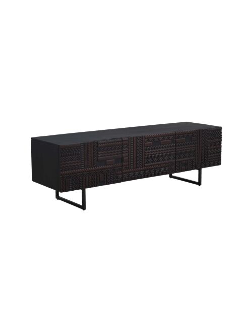 Havana TV-Ständer mit 3 Türen, 160 x 45 x 51 cm, braun