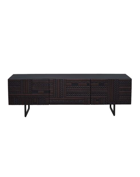 Havana TV-Ständer mit 3 Türen, 160 x 45 x 51 cm, braun