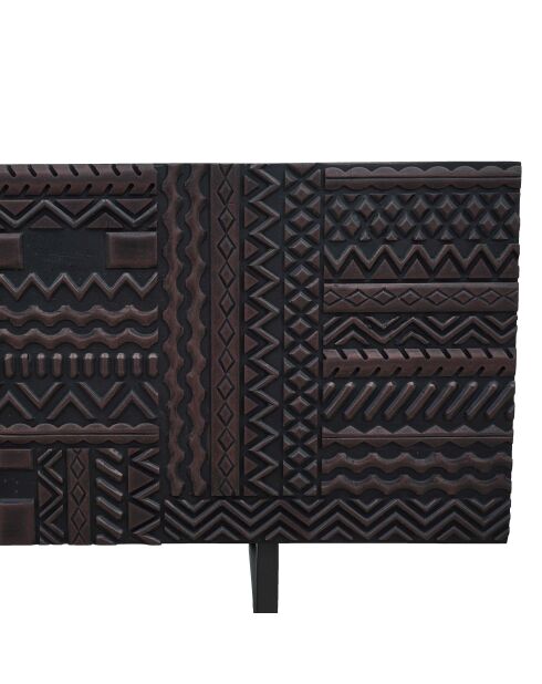 Havana TV-Ständer mit 3 Türen, 160 x 45 x 51 cm, braun