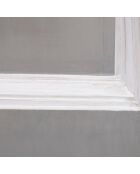 Espositore a colonna in legno massello di acacia grigio/argento - 46 x 46 x 105 cm