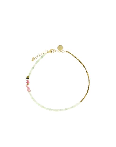 Fußkettchen aus bernsteingrünem Opal