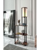 KS 11117 lampada da terra in noce - H.140cm