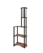 KS 11117 lampada da terra in noce - H.140cm