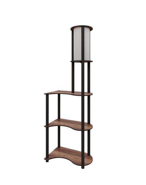 KS 11117 lampada da terra in noce - H.140cm