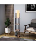 Lampadaire 8113 noir/cuivre - H.130cm