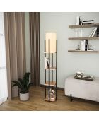 Lampadaire 8113 noir/cuivre - H.130cm