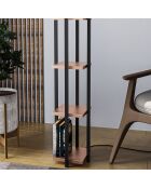 Lampadaire 8113 noir/cuivre - H.130cm