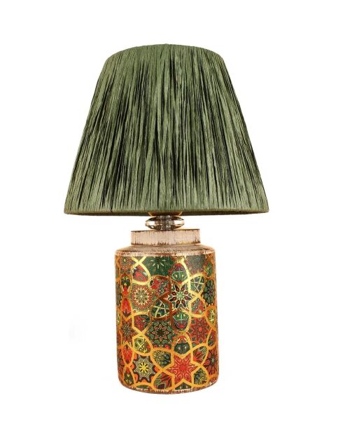 Lampe de table YL683 verte - H.38cm