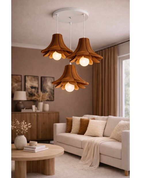 Lámpara LM 012 LT 30 de cobre - H.120cm