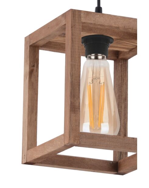 Cube bruine kroonluchter - H.60cm