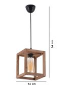 Cube bruine kroonluchter - H.60cm