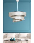 Kronleuchter Couper beige/silber - H.72cm