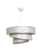 Kronleuchter Couper beige/silber - H.72cm