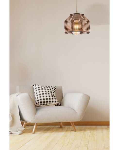 Lampadario marrone Sare - H.55cm