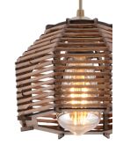 Lampadario marrone Sare - H.55cm