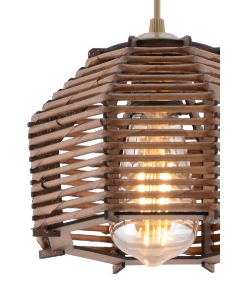 Lampadario marrone Sare - H.55cm