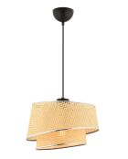 Kroonluchter Barette Hazeran kameel/zilver - H.65cm