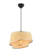 Kroonluchter Barette Hazeran kameel/zilver - H.65cm