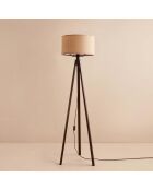 AYD 3454 nerts/bruine vloerlamp - H.140cm