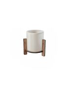 Lampe de table en pin noyer - H.20cm