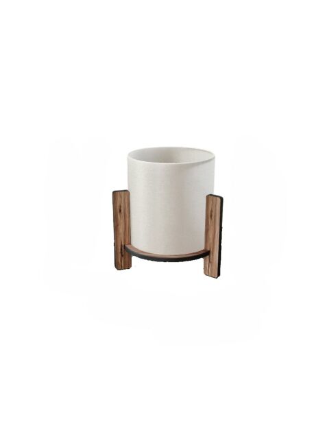 Lampe de table en pin noyer - H.20cm